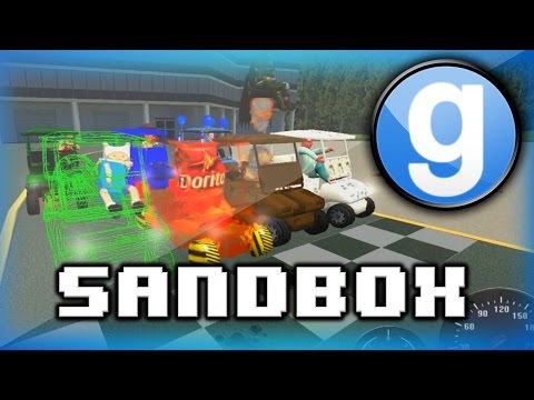 Garry's Mod Sandbox Funny Moments 5 - WILDCAT's Cooking Show, and Golf Cart Race Fun!