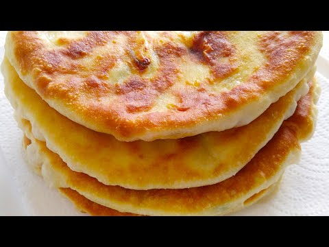 Лепёшки с Сыром и Творогом На Кефире.Самый Простой Рецепт
