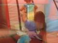 So much fun on the slide and jumpin