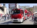 Parada wozów strażackich z okazji 20 Lecia Państwowej Straży Pożarnej.