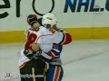 Robyn Regehr vs Steve Staios Dec 28, 2009