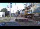 csx freight train pass by