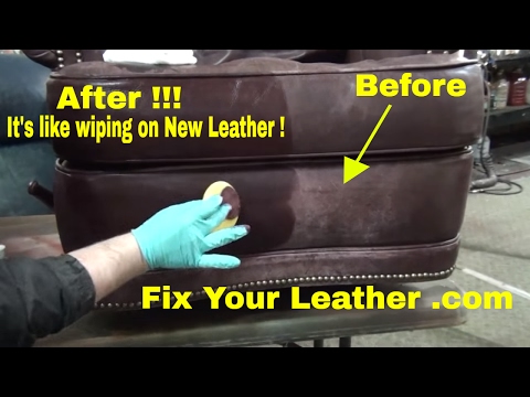 how to repair worn leather