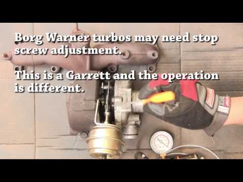 how to adjust a vgt turbo