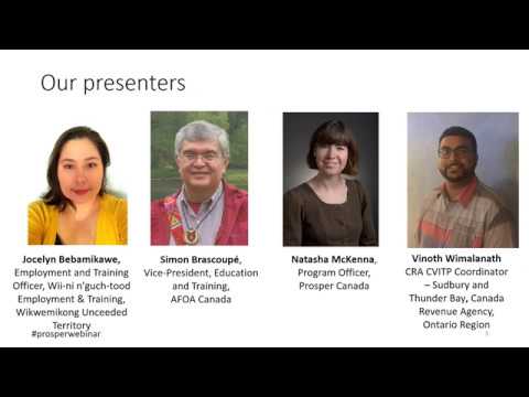 Webinar training: Planning a successful community tax clinic in Indigenous communities (Part 1)