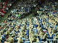 The Roller Coaster cheer as performed by Oshkosh West's Randall's Rowdies. 03-17-2007 Boys State Basketball Championship game. Oshkosh West Wildcats defeated Milwaukee Vincent Vikings.