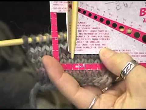 how to get a gauge in knitting
