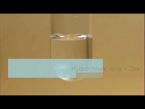 how to react zinc and hydrochloric acid