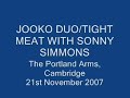 excerpts from a gig given by tight meat with guest saxophonist sonny simmons, as part of his first ever uk tour, at the portland arms in cambridge (21-11-2007). the support act were the jooklo duo (not the 'jooko duo' as i've typed in the video itself). intense free jazz all the way, which had a powerful effect on a small, tightly-packed standing audience.