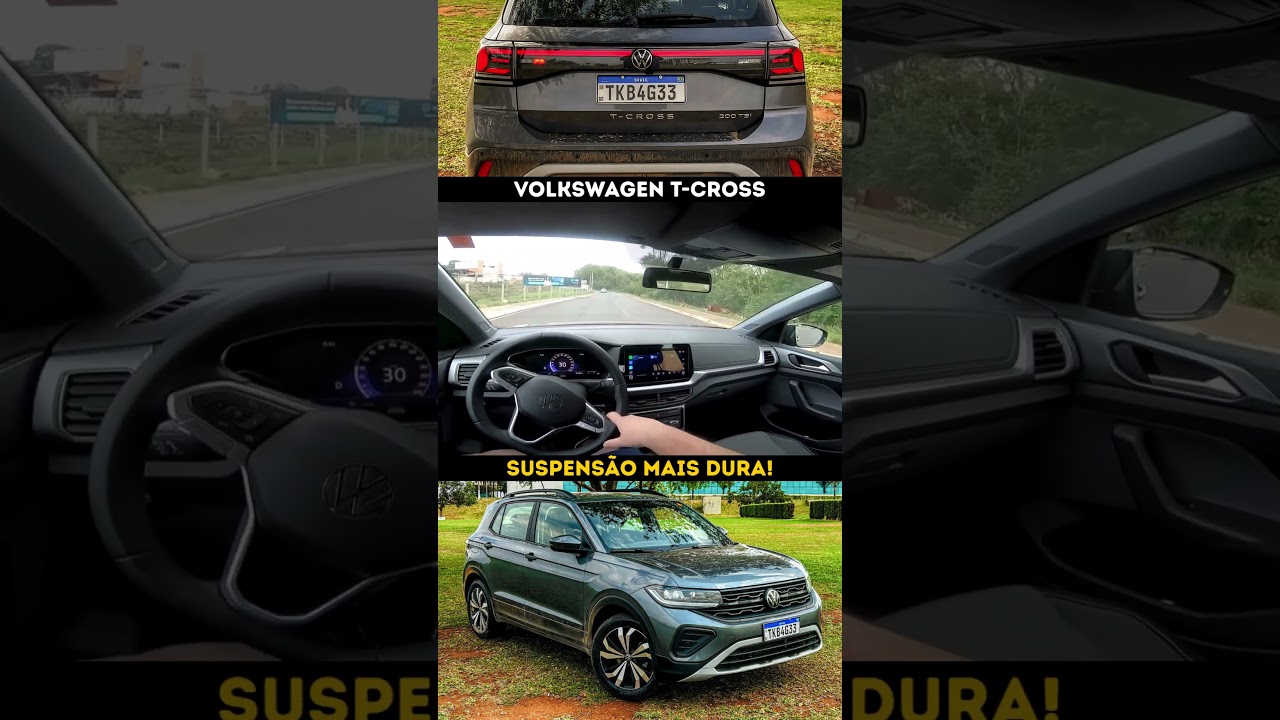 Suspensão um pouco mais firme segue aqui no Volkswagen T-Cross! #vw #tcross