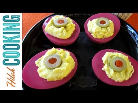 how to dye deviled eggs