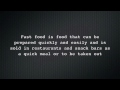 Health Project Fast Food
