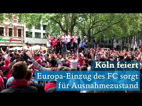 1. FC Kln schafft Europa League: Ausnahmezustand in Innenstadt, ganz Kln und Fans jubeln