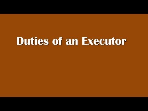 Executor Of Estate