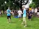 Launching waterballoons before Hose-A-Palooza Starts