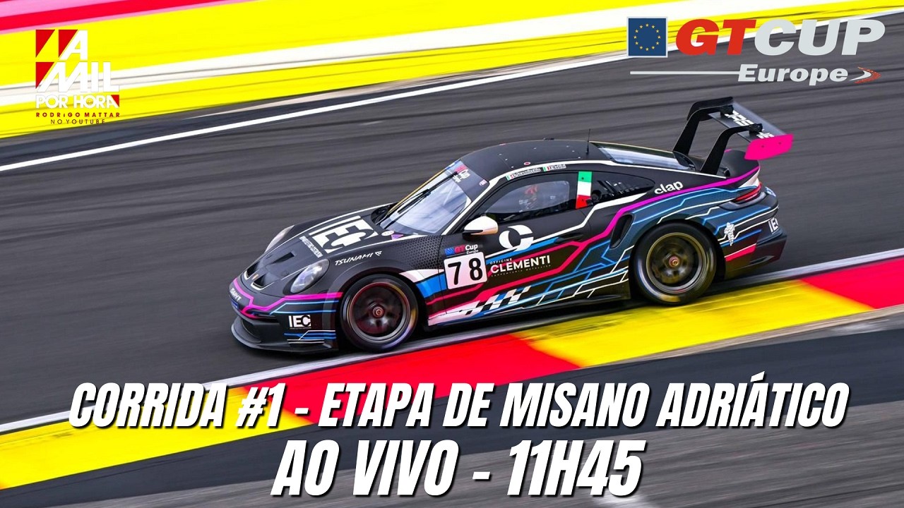 🟣GT CUP OPEN EUROPE 2026 | ETAPA DE MISANO ADRIÁTICO - 1ª CORRIDA | AO VIVO E COM IMAGENS