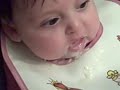 Olivia eats rice cereal Part 2
