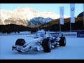 1st time a bmw f1 car drove on the frozen lake in st moritz