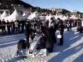 1st time a BMW F1 car drove on the frozen lake in St.Moritz
