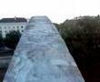 Walking over the "Kaarsild" bridge arc in Tartu, Estonia