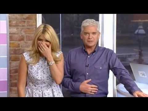this morning - Holly Willoughby can't speak properly again! Thinking about
