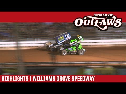 World of Outlaws Craftsman Sprint Cars Williams Grove Speedway July 21, 2017 | HIGHLIGHTS