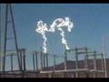 HIGH VOLTAGE!  Substation disconnect Mammoth Electrical Arc!