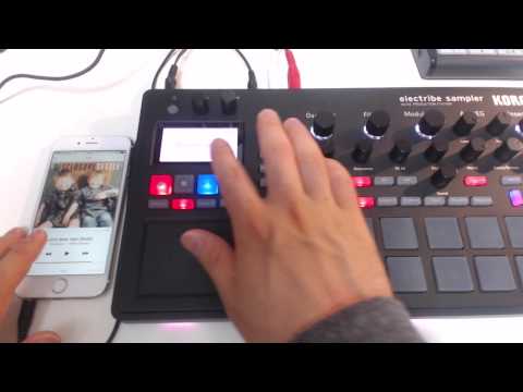 korg electribe sampler. How to sampling.(When using the audio-in)
