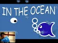 in the ocean   with david in the corner