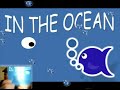 in the ocean   with david in the corner