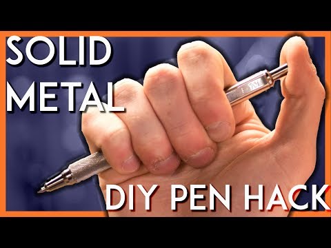 HACKING a SOLID METAL Pen?! - The Zebra F-701 EDC Hack