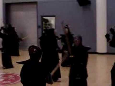 Kendo practice at McGill University
