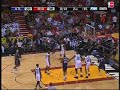 Dwyane Wade hits the ridiculous shot after the whistle!