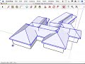 SketchUp: Complex hip roofs and the Follow Me tool