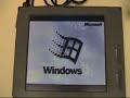 One of the FIRST WINDOWS LAPTOP computers is demonstrated.