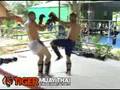 Alan Belcher and Ray Elbe Sparring Muay Thai in Thailand - Round 1