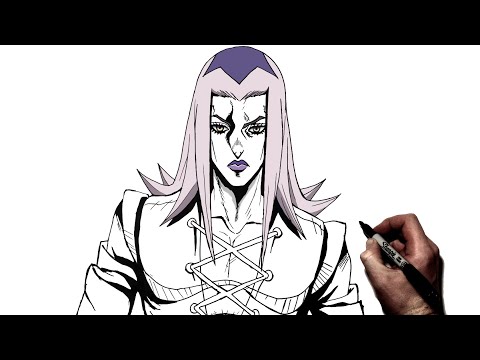 video-linktoworks-How To Draw Abbacchio | Step By Step | JoJo's Bizarre...