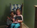 Maddy reading to Noah