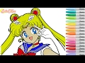 Sailor Moon Coloring Book Pages Rainbow Splash rscb Anime Speed Coloring Copic Markers