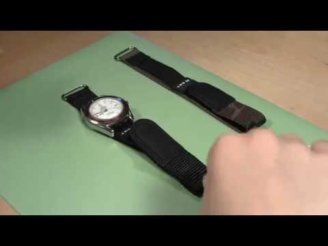 how to attach nylon watch strap