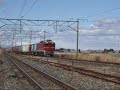 ED75牽引による貨物列車