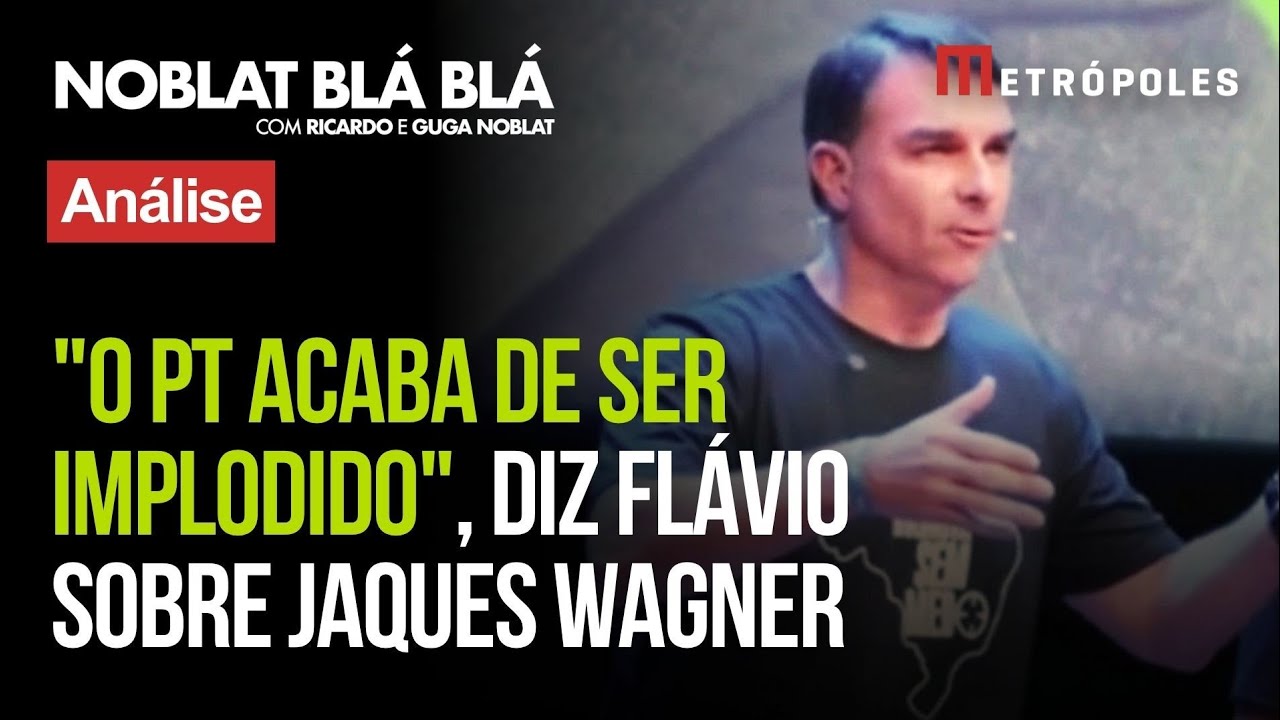 Flávio Bolsonaro comemora operação da PF contra o líder do governo Lula no Master: Jaques Wagner