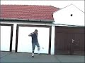 Football with tennisball