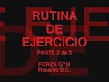 Rutina de ejercicio de pesas 2 de 3