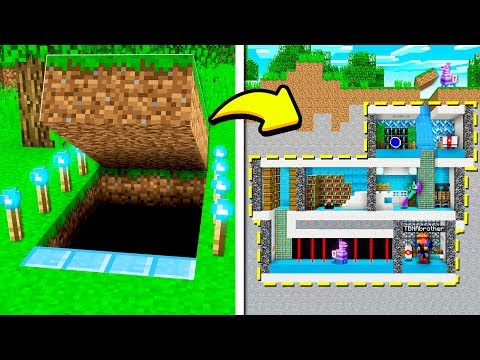 I FOUND MY LITTLE BROTHER'S *SECRET* FORTNITE HOUSE in MINECRAFT!