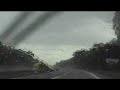 Heavy rain on the German Autobahn and Slubice, Poland Heavy rain on the German Autobahn and Slubice, Poland