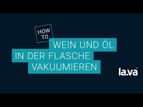 Wein und &Ouml;l in der Flasche vakuumieren