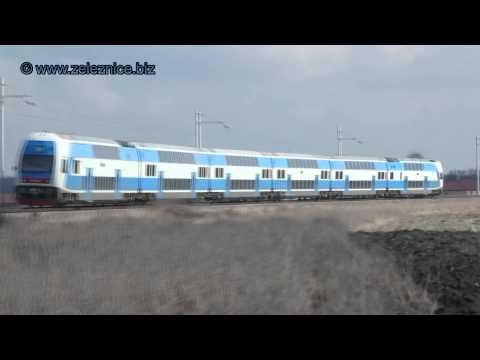 Испытание двухэтажного поезда Skoda Vagonka в Украине