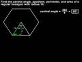 Watch Video on Area of a Polygon - Area of a Hexagon