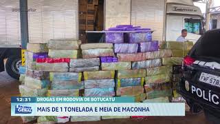 Drogas em rodovia de Botucatu: mais de 1 tonelada e meia de maconha
